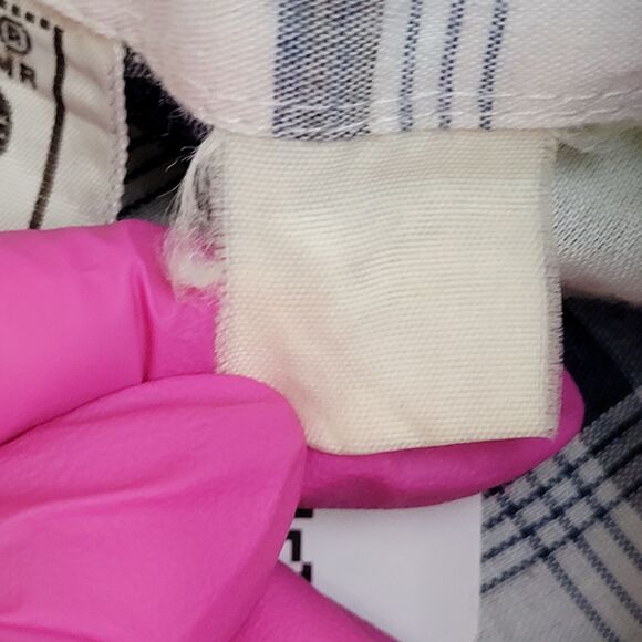 Vintage LEE Snap Button Shirt Large 22x29 Blue - Picture 6 of 14